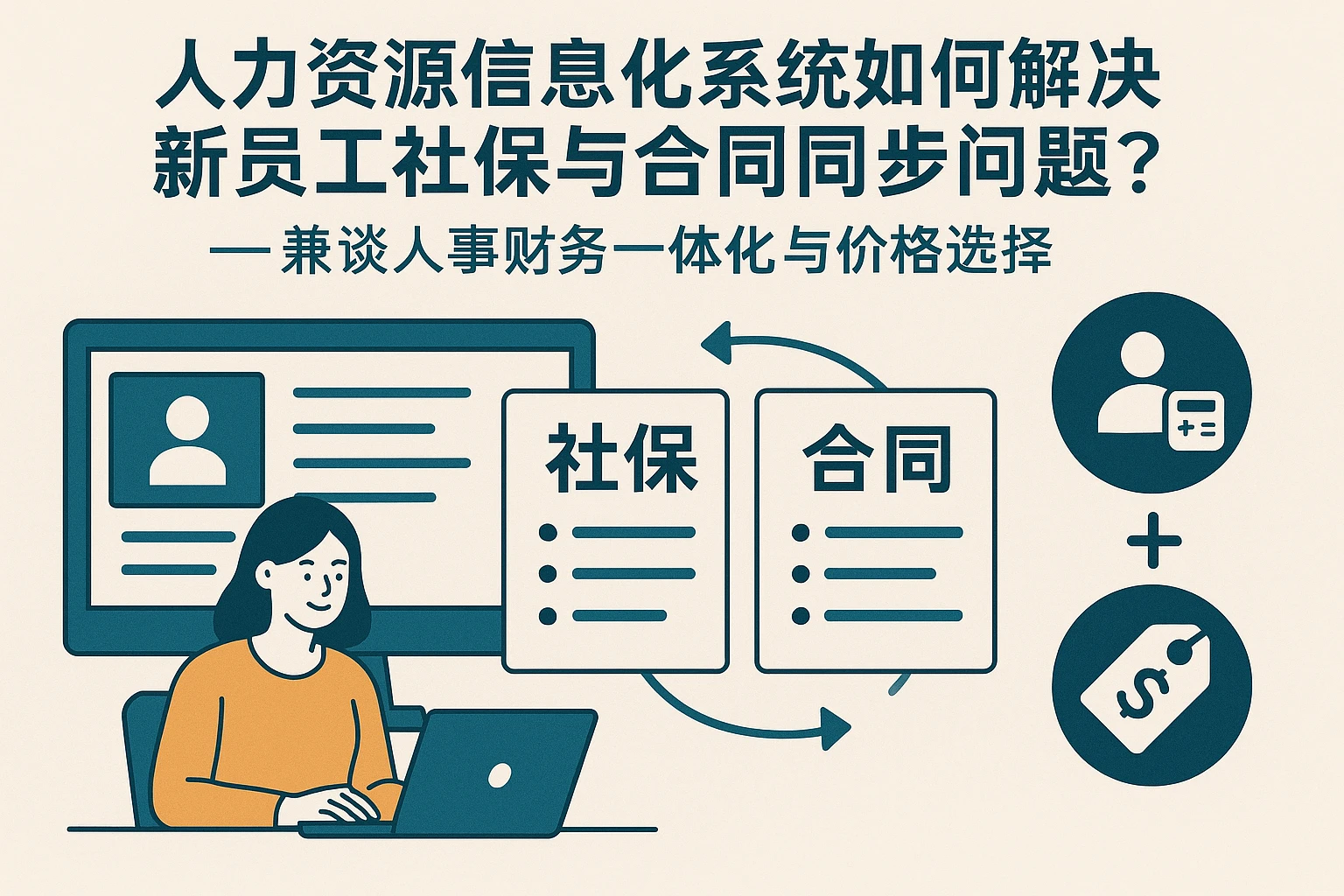 人力资源信息化系统如何解决新员工社保与合同同步问题？——兼谈人事财务一体化与价格选择