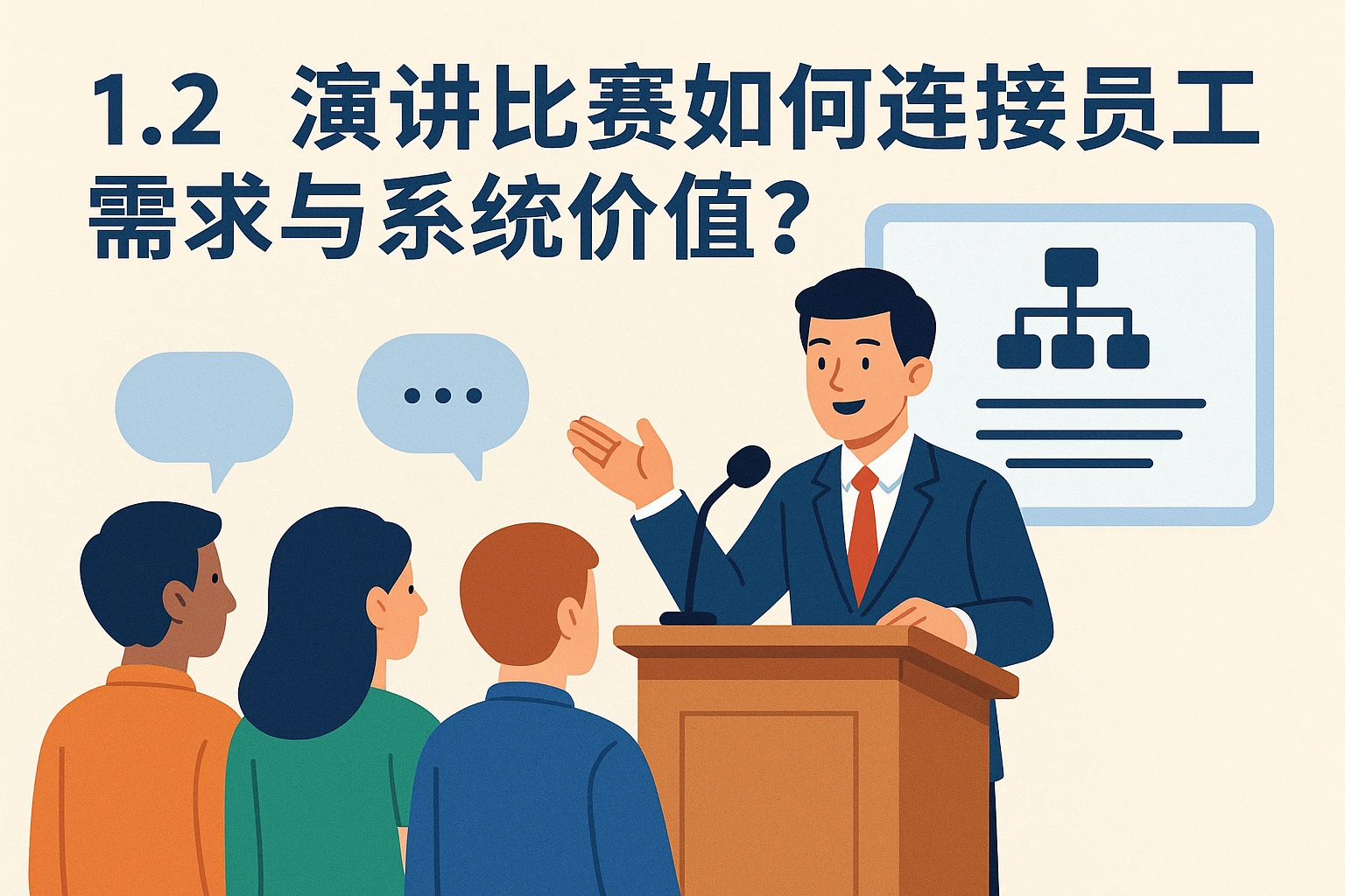 1.2 演讲比赛如何连接员工需求与系统价值？
