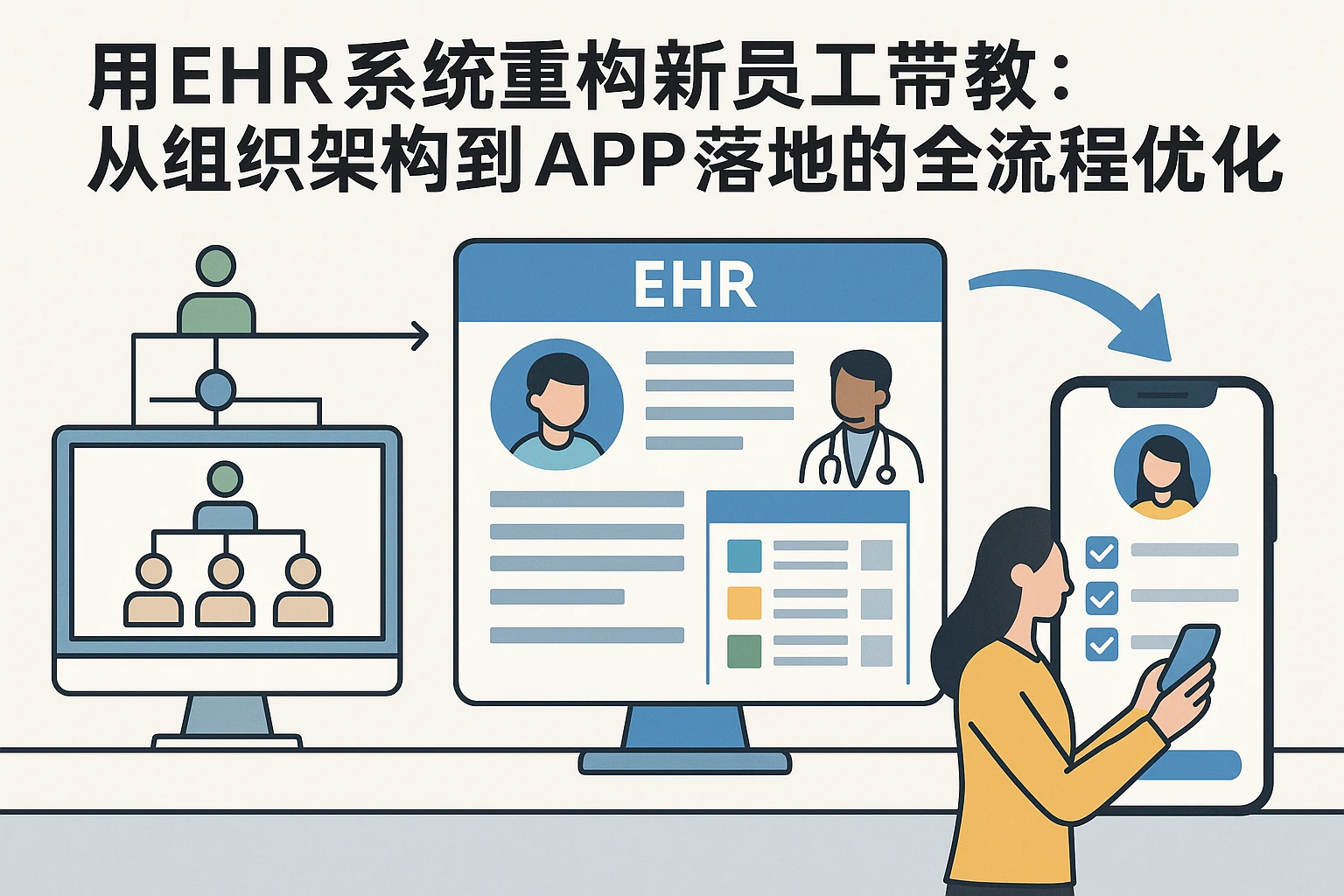 用EHR系统重构新员工带教：从组织架构到APP落地的全流程优化