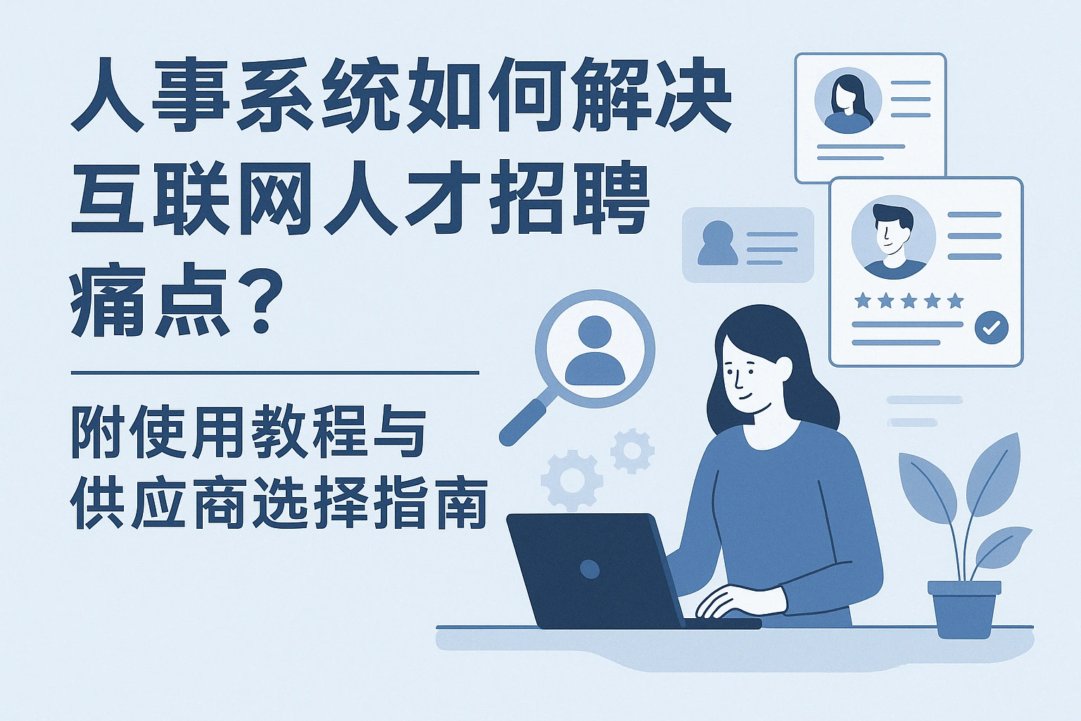 人事系统如何解决互联网人才招聘痛点？附使用教程与供应商选择指南