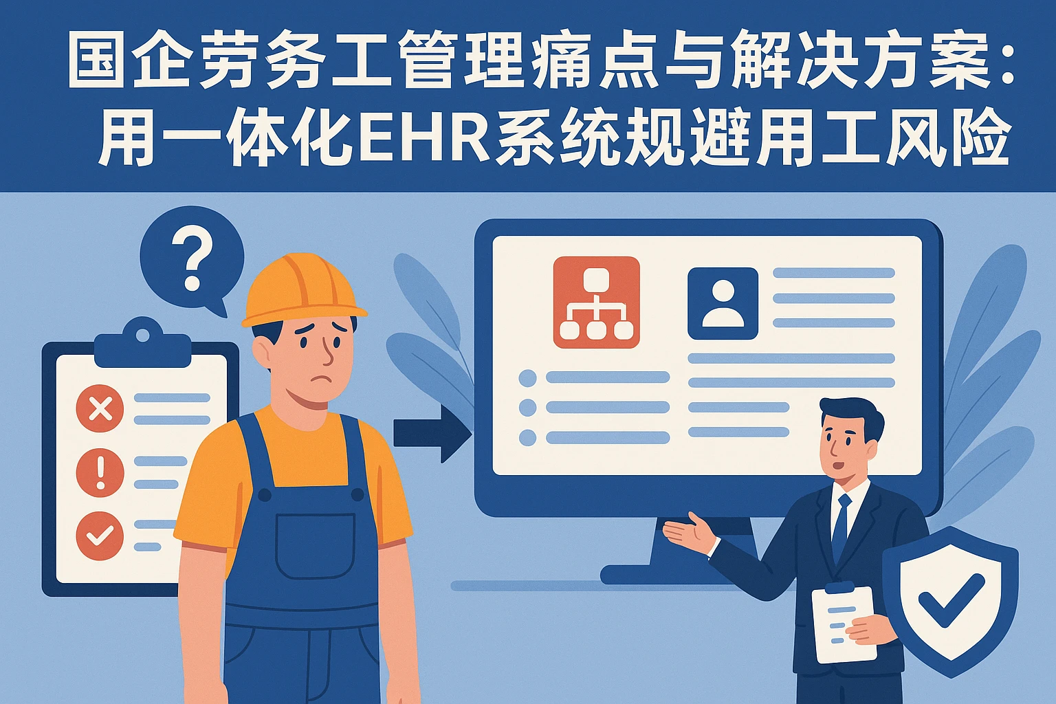 国企劳务工管理痛点与解决方案：用一体化EHR系统规避用工风险