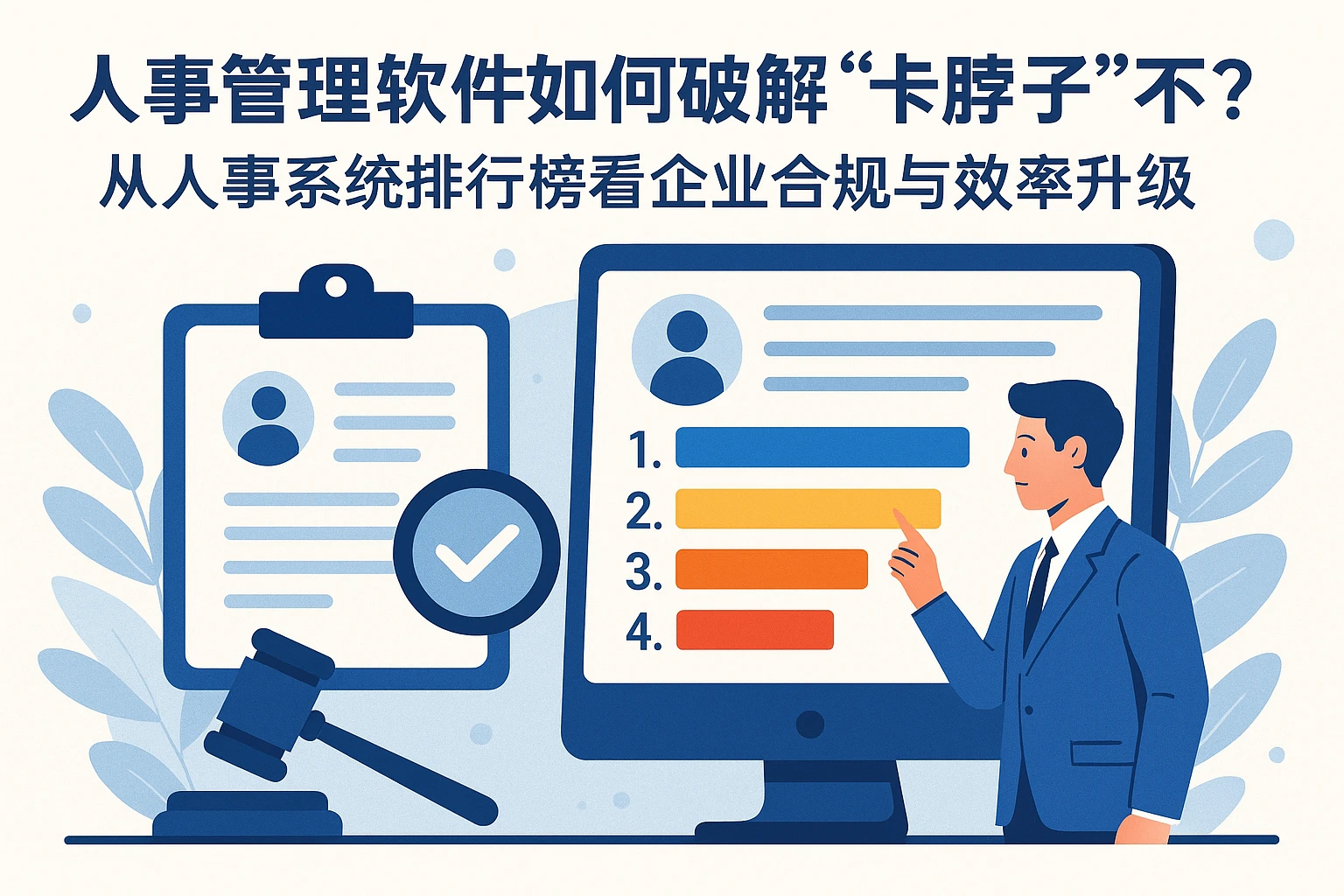 人事管理软件如何破解离职“卡脖子”？从人事系统排行榜看企业合规与效率升级