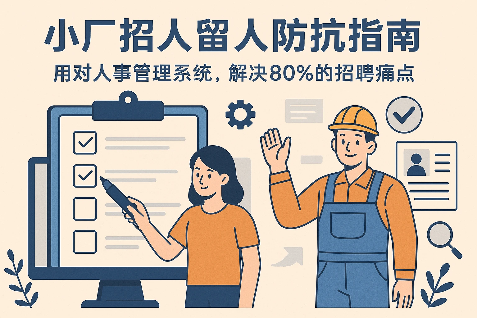 小厂招人留人防坑指南：用对人事管理系统，解决80%的招聘痛点