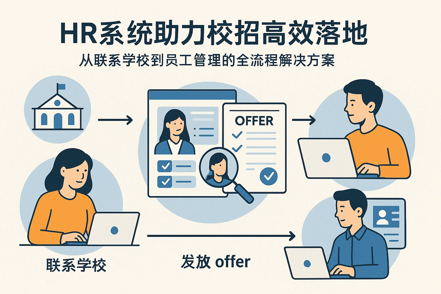 HR系统助力校招高效落地：从联系学校到员工管理的全流程解决方案