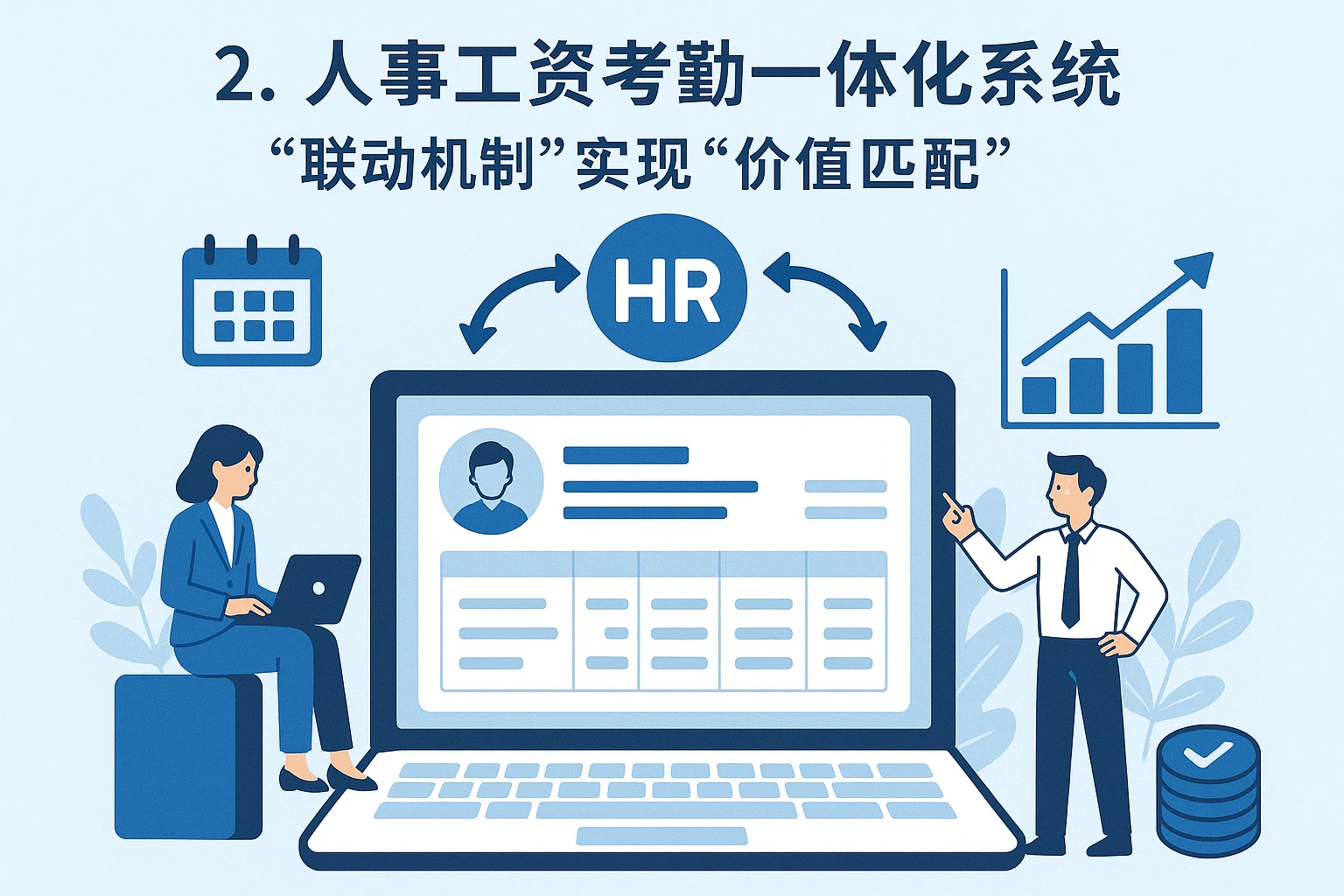 2. 人事工资考勤一体化系统：用“联动机制”实现“价值匹配”