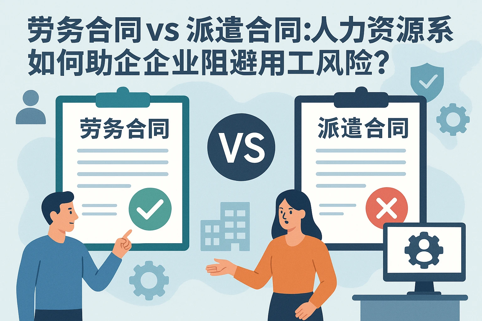 劳务合同vs派遣合同：人力资源系统如何助力企业规避用工风险？