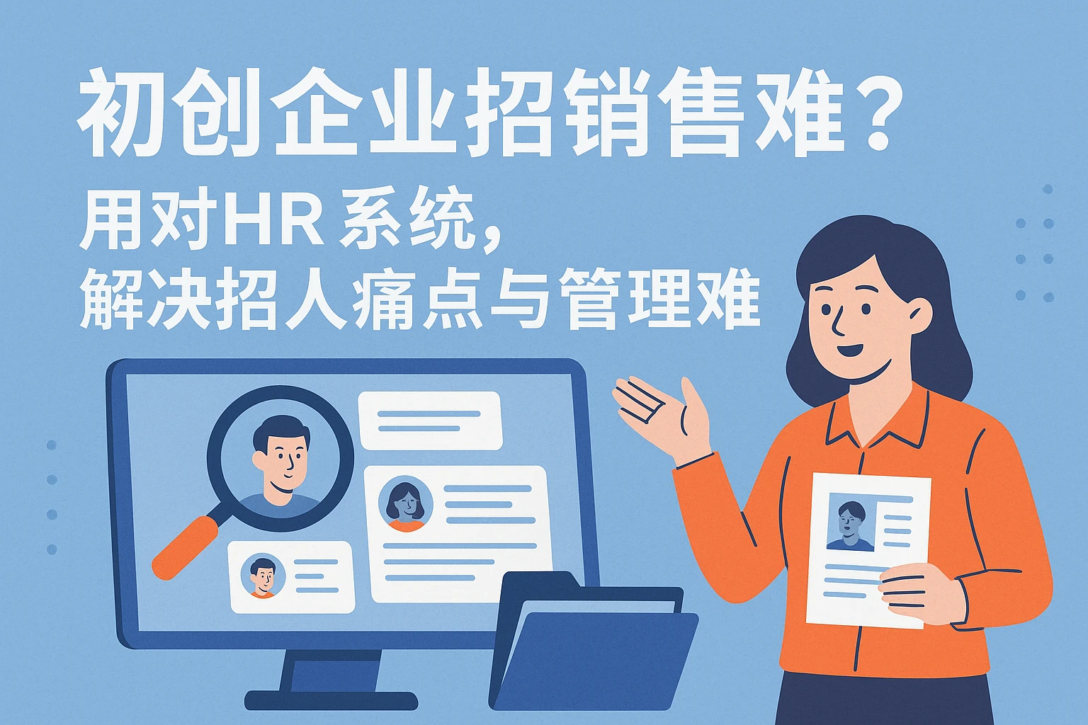 初创企业招销售难？用对HR系统，解决招人痛点与管理难题