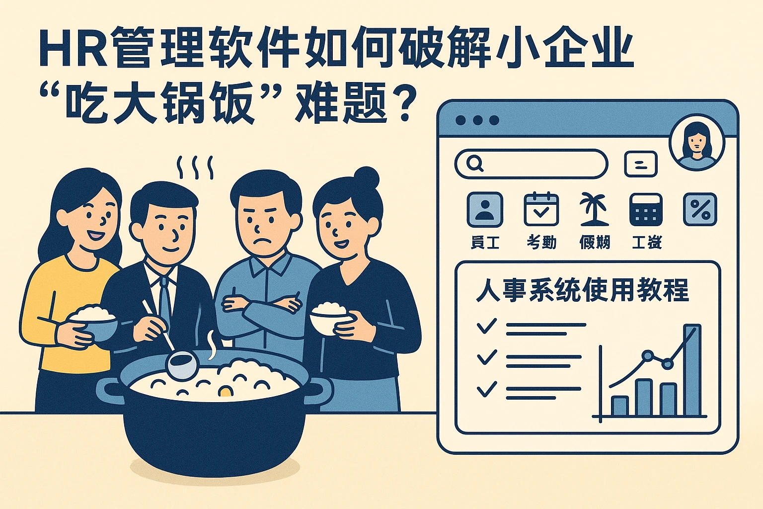 HR管理软件如何破解小企业“吃大锅饭”难题？附人事系统使用教程