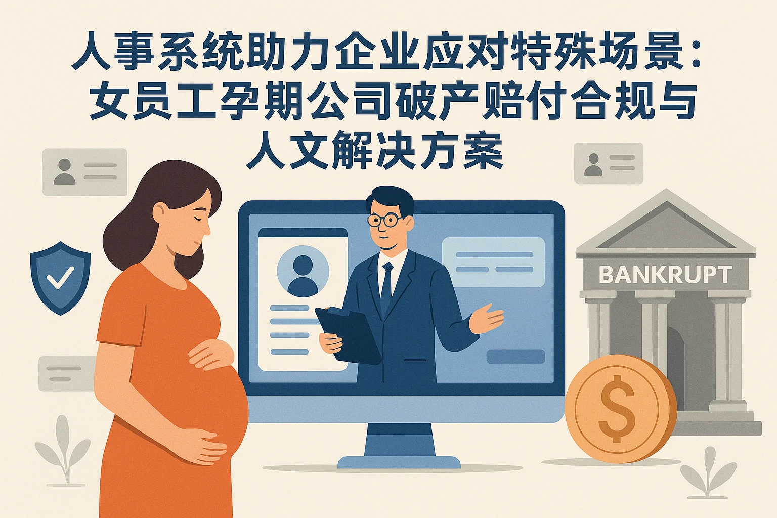 人事系统助力企业应对特殊场景：女员工孕期公司破产赔付的合规与人文解决方案
