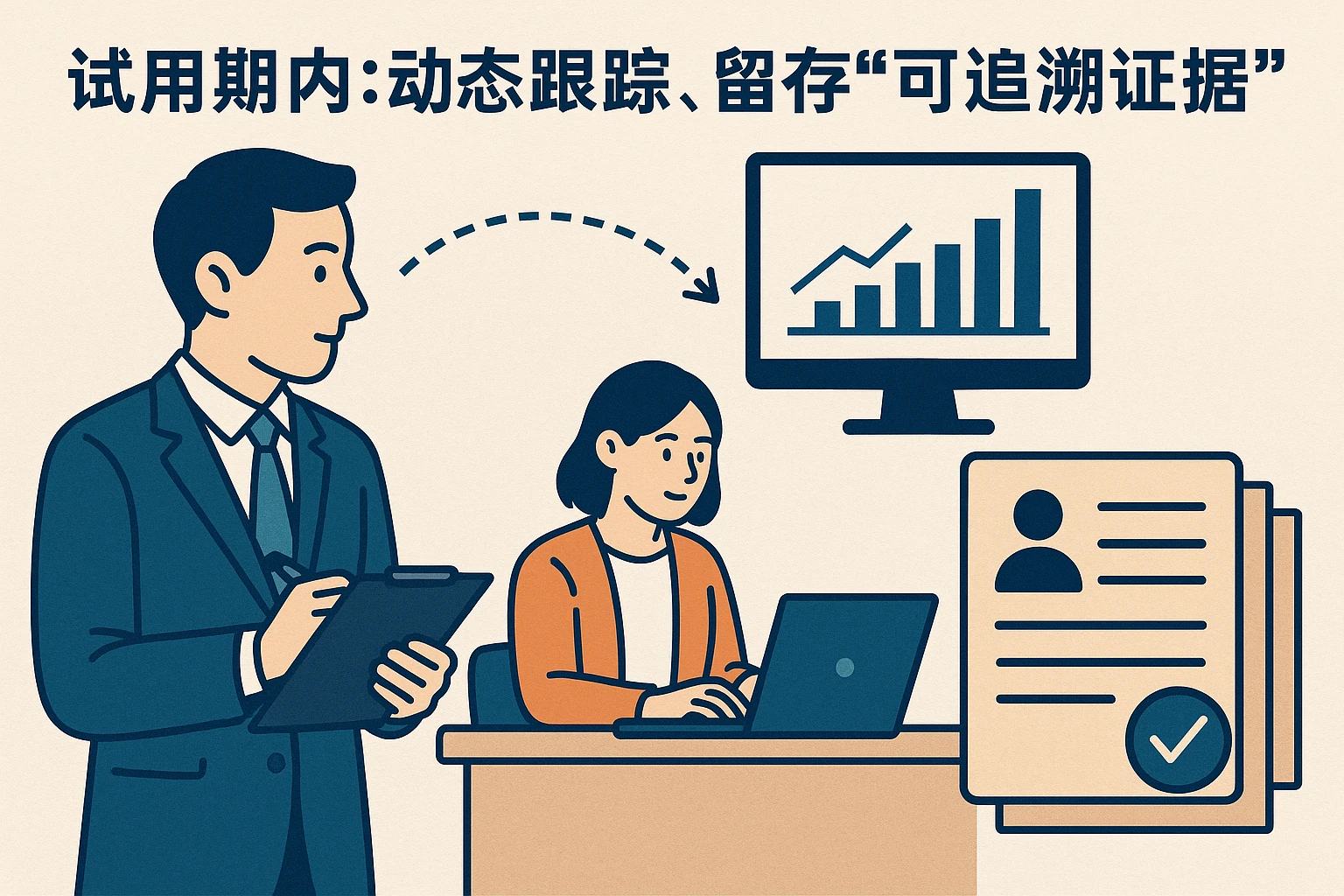 2. 试用期内：动态跟踪，留存“可追溯证据”