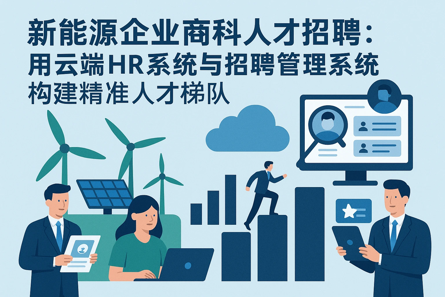 新能源企业商科人才招聘：用云端HR系统与招聘管理系统构建精准人才梯队