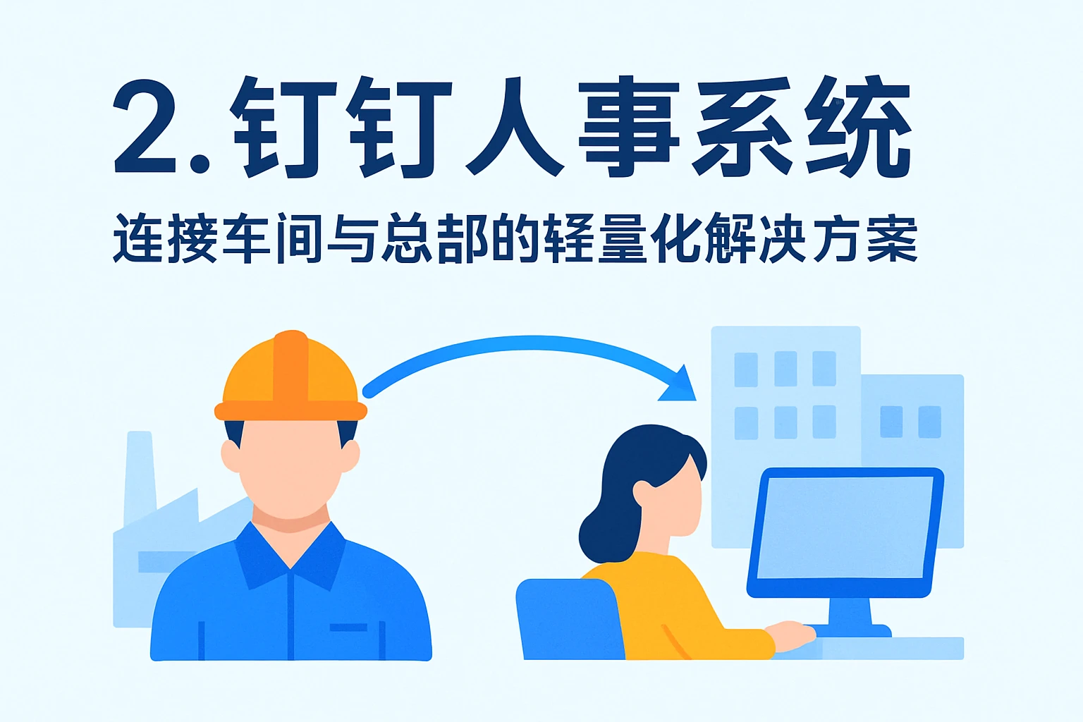 2. 钉钉人事系统：连接车间与总部的轻量化解决方案