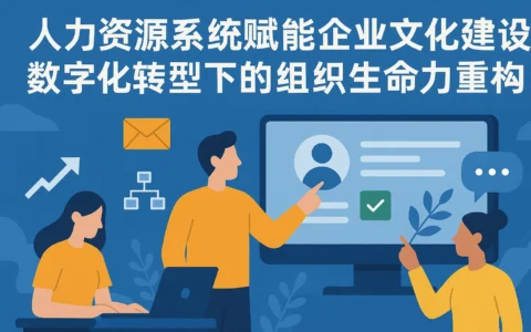 人力资源系统赋能企业文化建设：数字化转型下的组织生命力重构