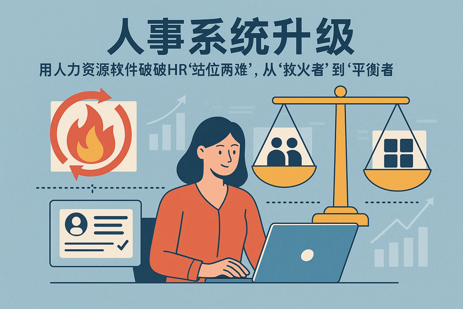 人事系统升级：用人力资源软件破解HR“站位两难”，从“救火者”到“平衡者”