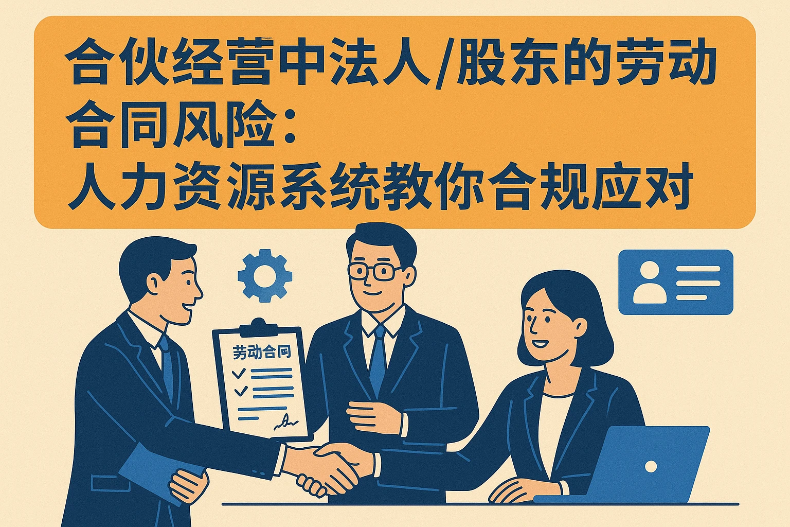 合伙经营中法人/股东的劳动合同风险：人力资源系统教你合规应对