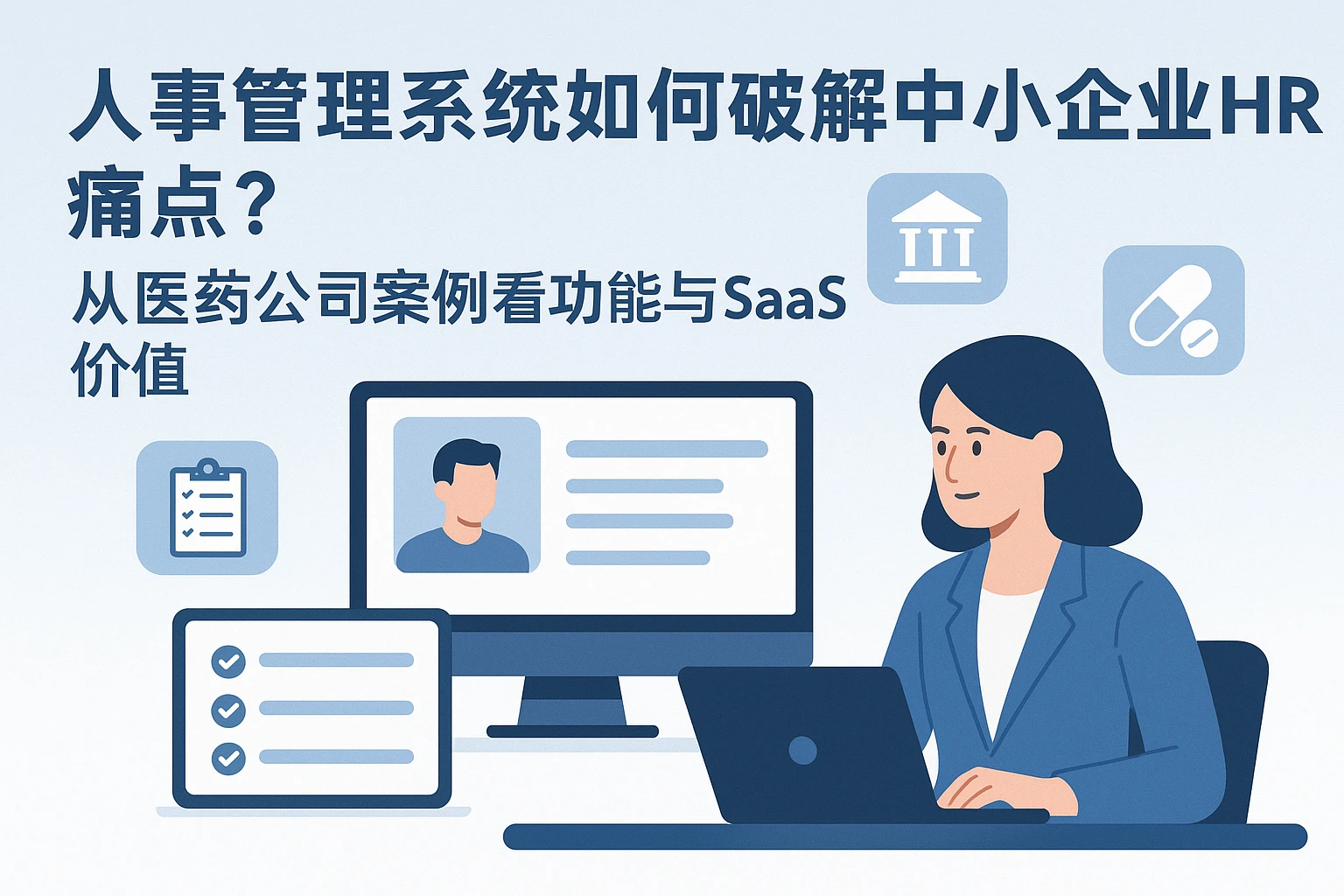 人事管理系统如何破解中小企业HR痛点？从医药公司案例看功能与SaaS价值