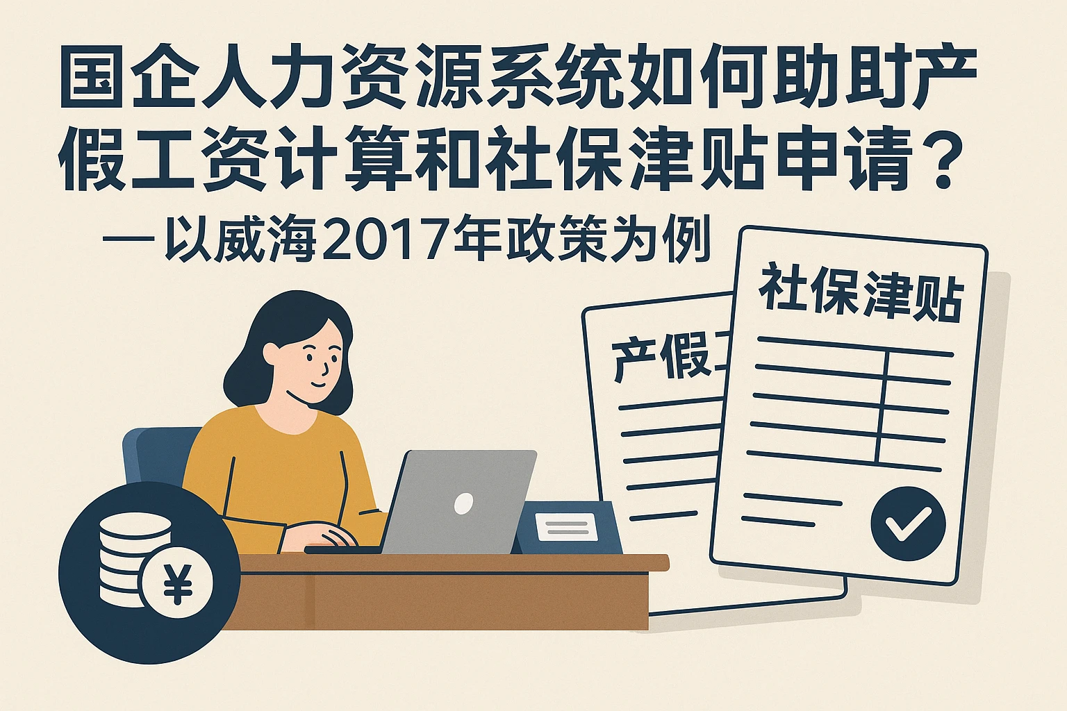 国企人力资源系统如何助力产假工资计算与社保津贴申领？——以威海2017年政策为例