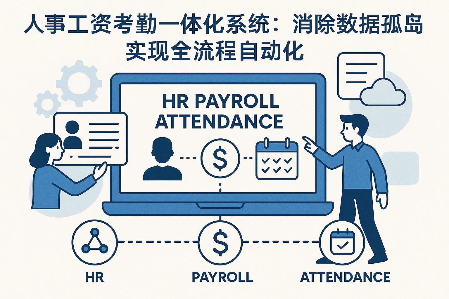 2. 人事工资考勤一体化系统：消除数据孤岛，实现全流程自动化
