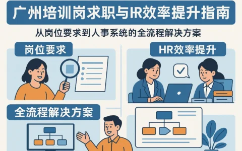 广州培训岗求职与HR效率提升指南：从岗位要求到人事系统的全流程解决方案