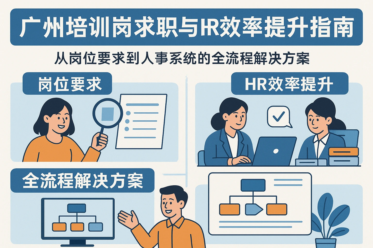 广州培训岗求职与HR效率提升指南：从岗位要求到人事系统的全流程解决方案