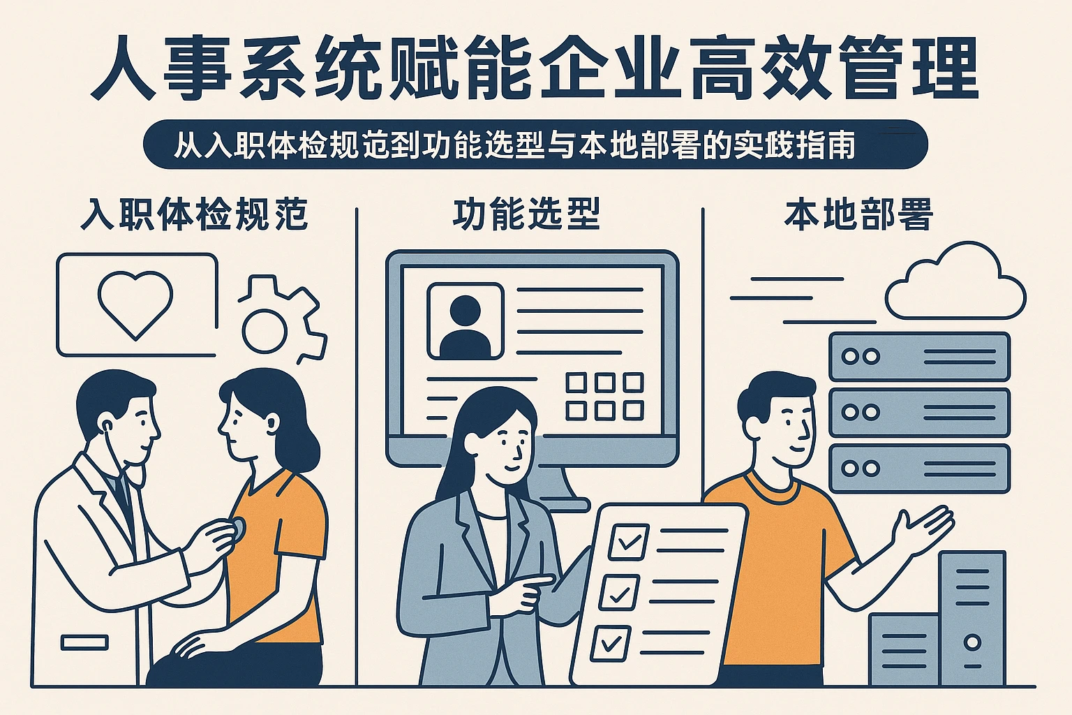 人事系统赋能企业高效管理：从入职体检规范到功能选型与本地部署的实践指南