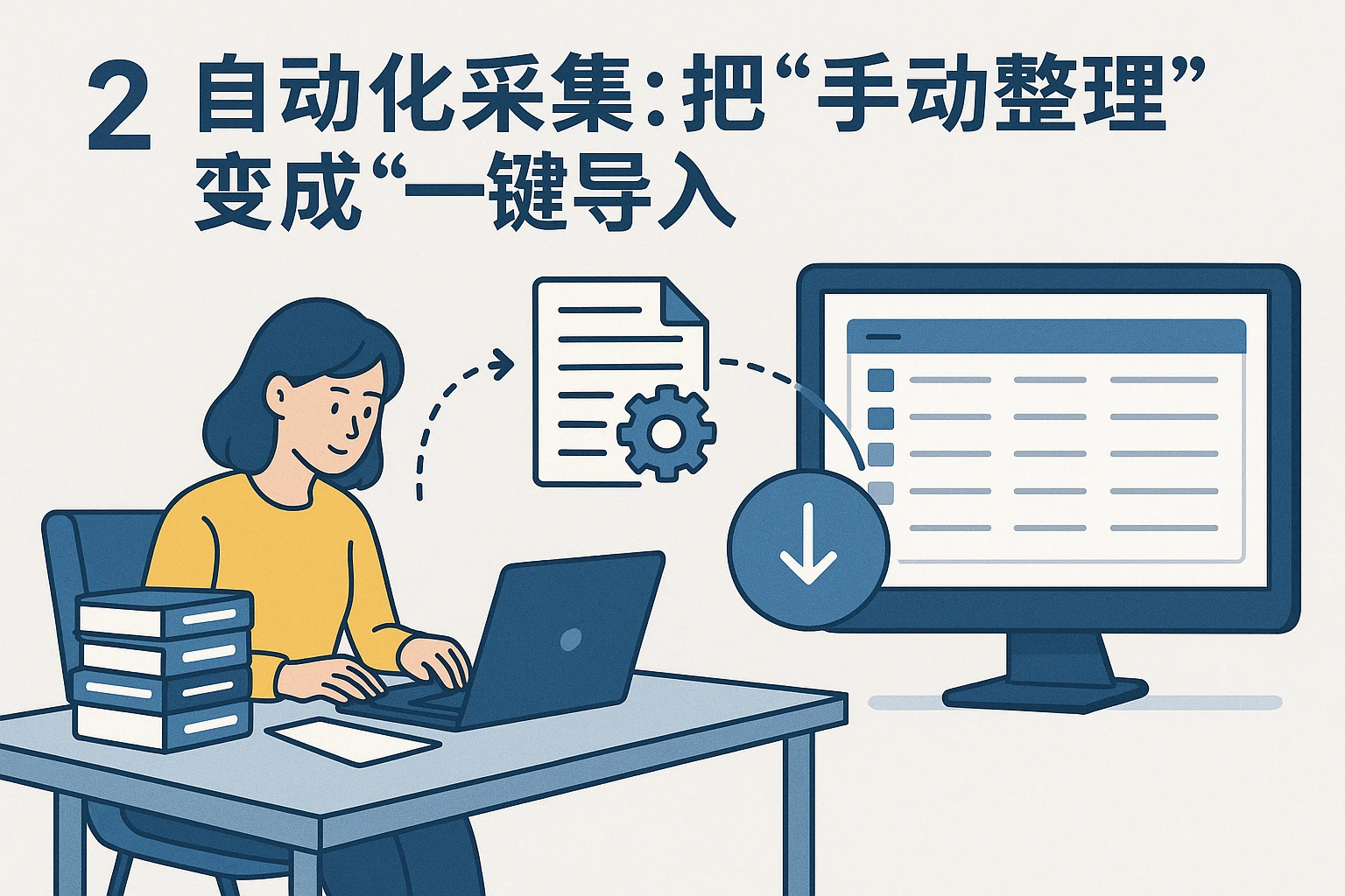2. 自动化采集：把“手动整理”变成“一键导入”