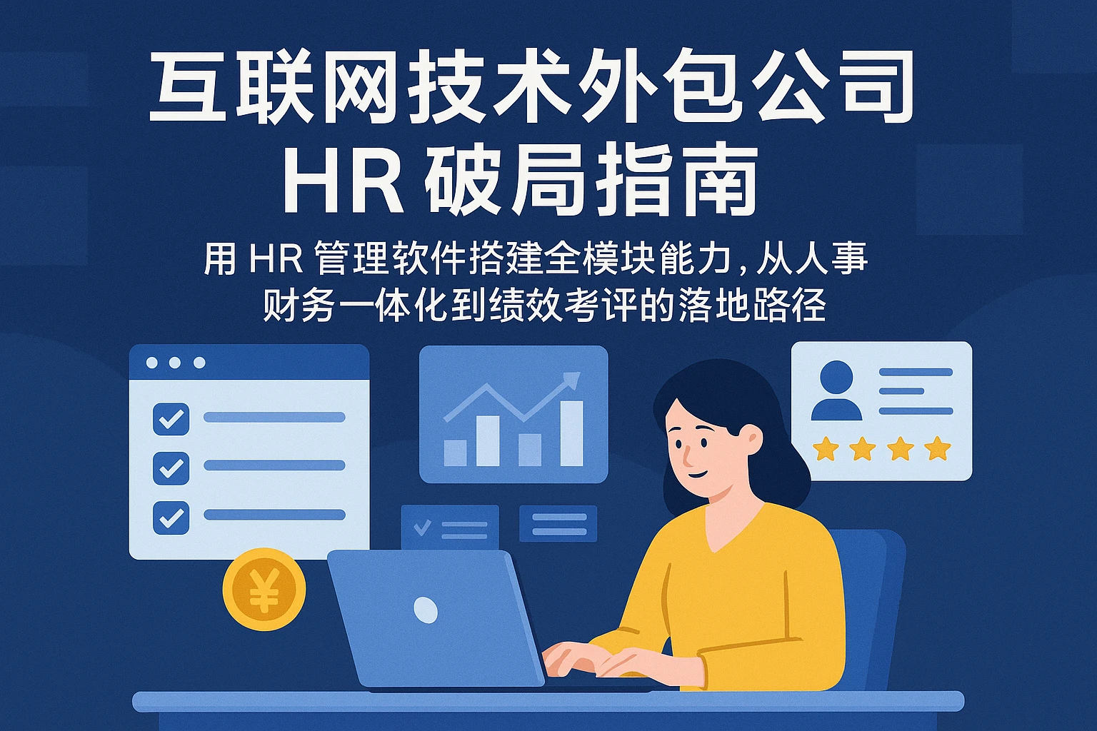 互联网技术外包公司HR破局指南：用HR管理软件搭建全模块能力，从人事财务一体化到绩效考评的落地路径
