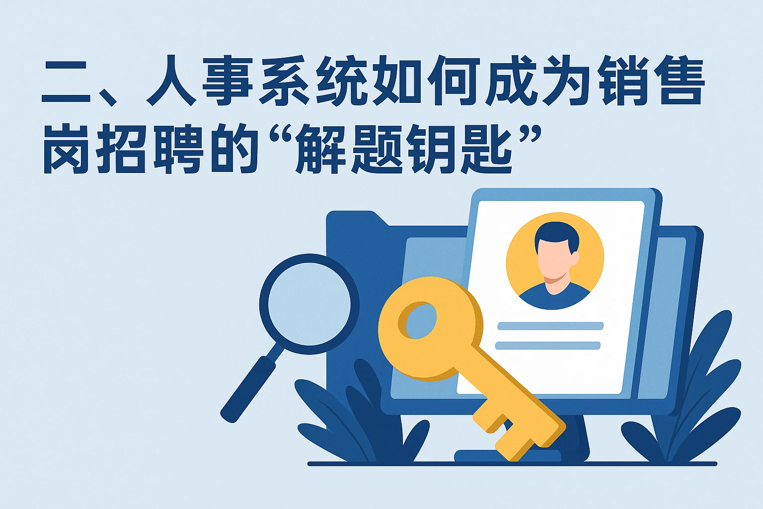 二、人事系统如何成为销售岗招聘的“解题钥匙”
