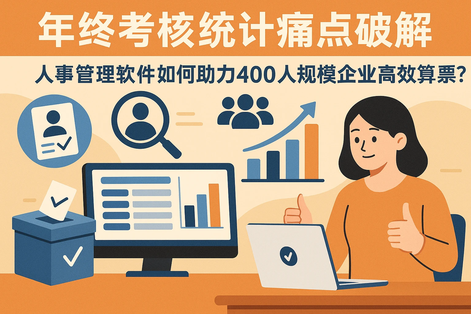 年终考核统计痛点破解：人事管理软件如何助力400人规模企业高效算票？