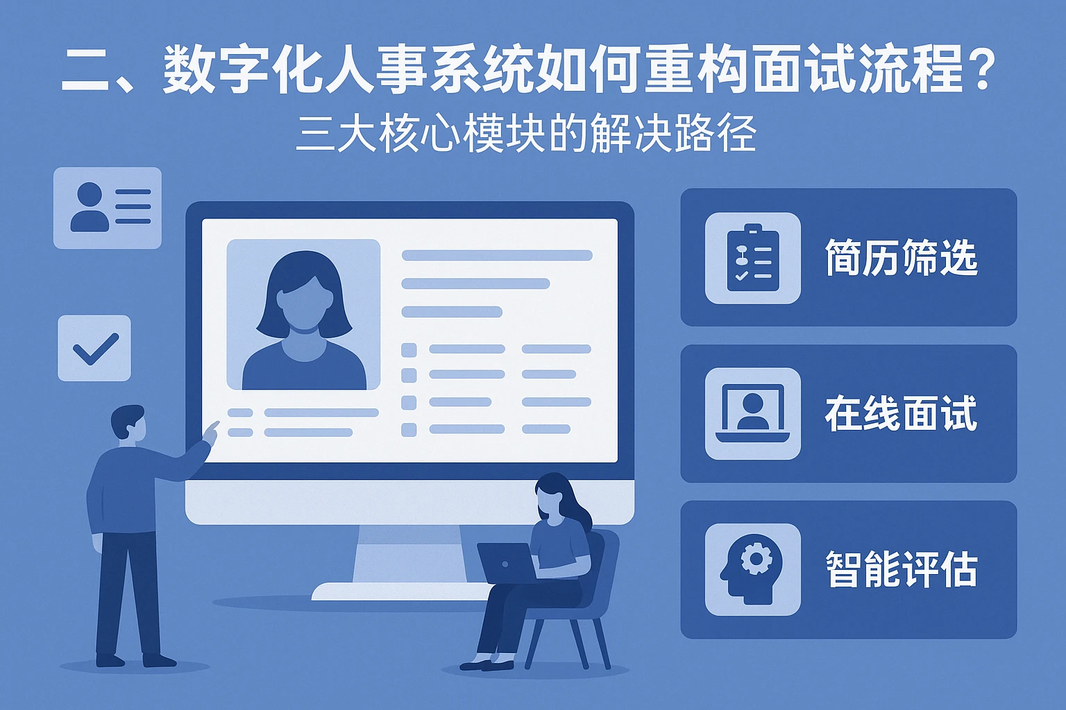 二、数字化人事系统如何重构面试流程？三大核心模块的解决路径
