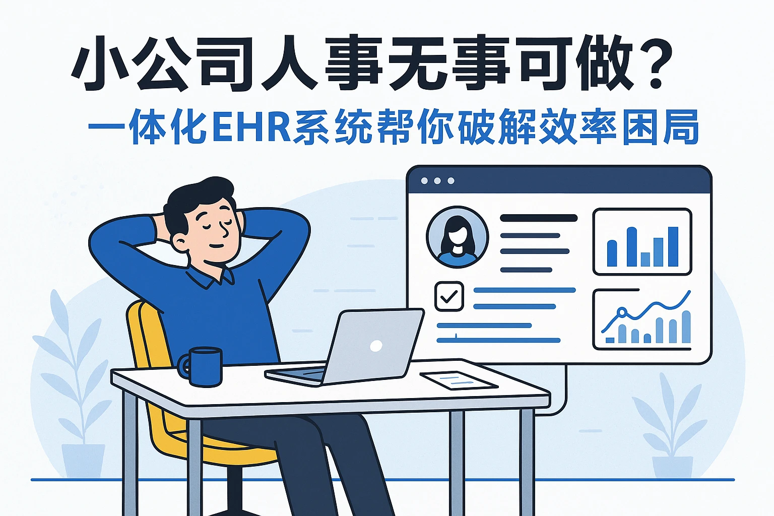 小公司人事无事可做？一体化EHR系统帮你破解效率困局