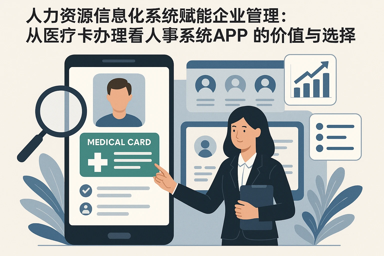 人力资源信息化系统赋能企业管理：从医疗卡办理看人事系统APP的价值与选择