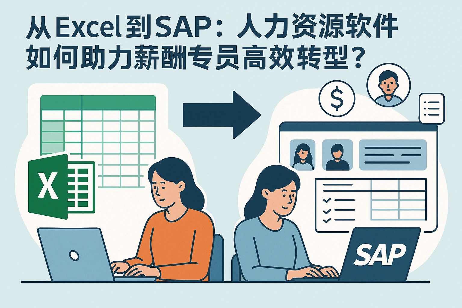 从Excel到SAP：人力资源软件如何助力薪酬专员高效转型？