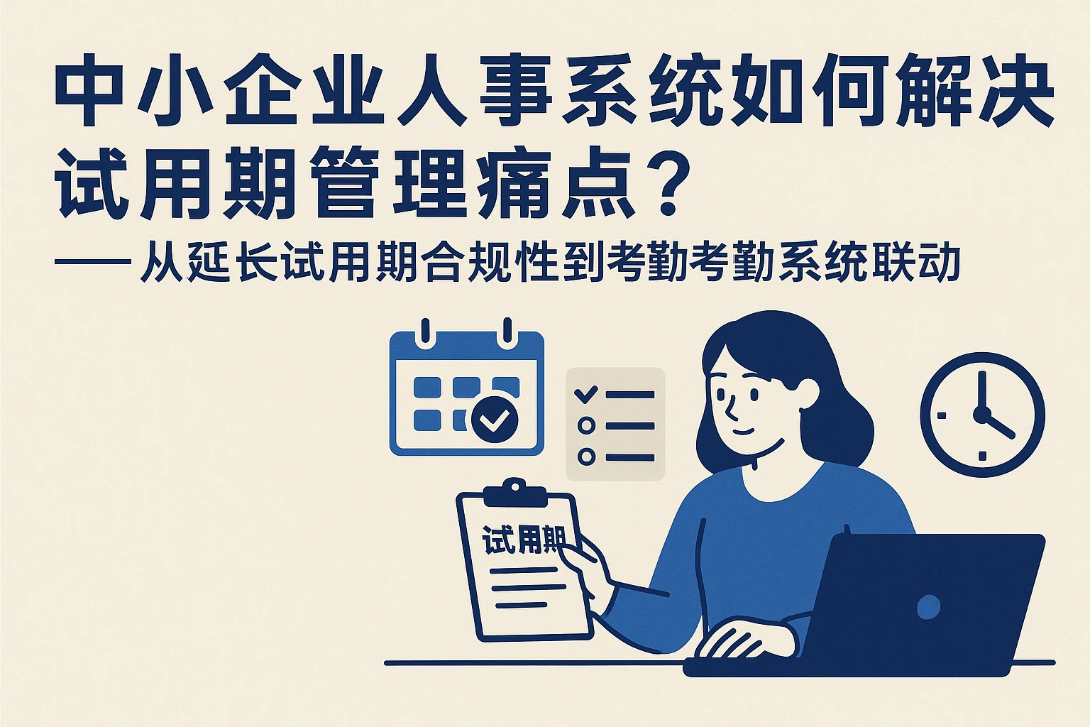 中小企业人事系统如何解决试用期管理痛点？——从延长试用期合规性到考勤系统联动