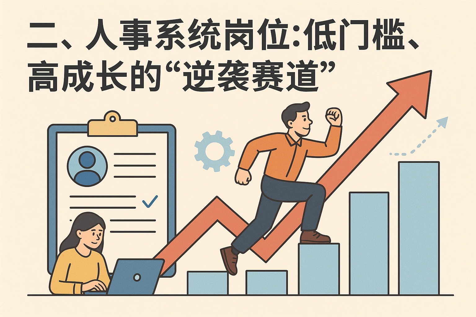 二、人事系统岗位：低门槛、高成长的“逆袭赛道”