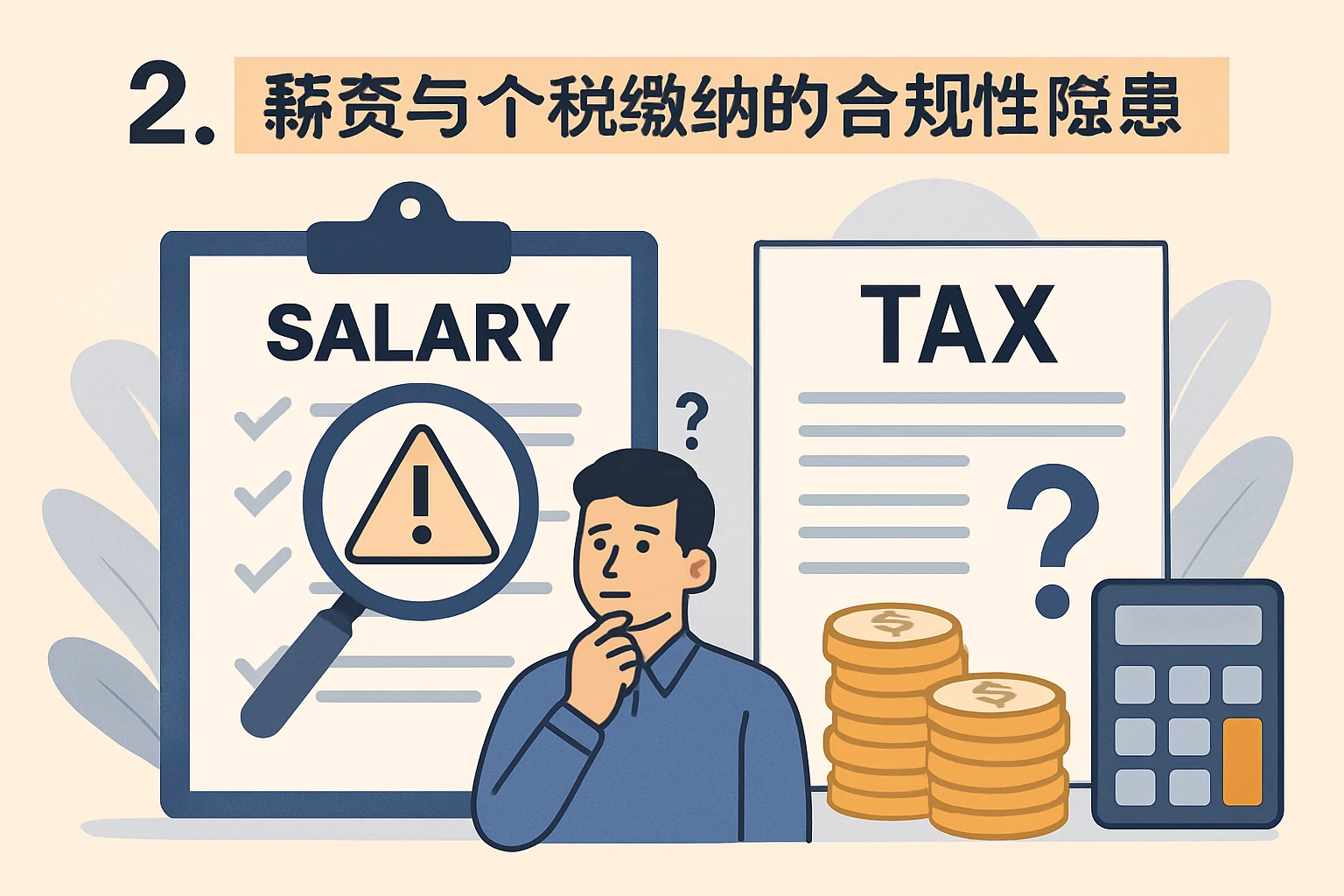 2. 薪资与个税缴纳的合规性隐患