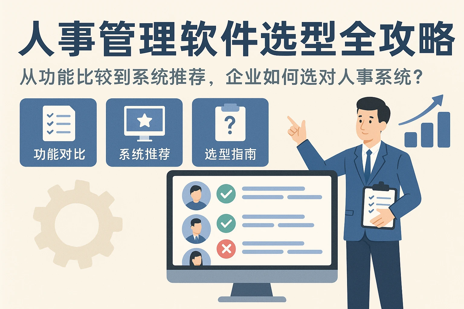人事管理软件选型全攻略：从功能比较到系统推荐，企业如何选对人事系统？