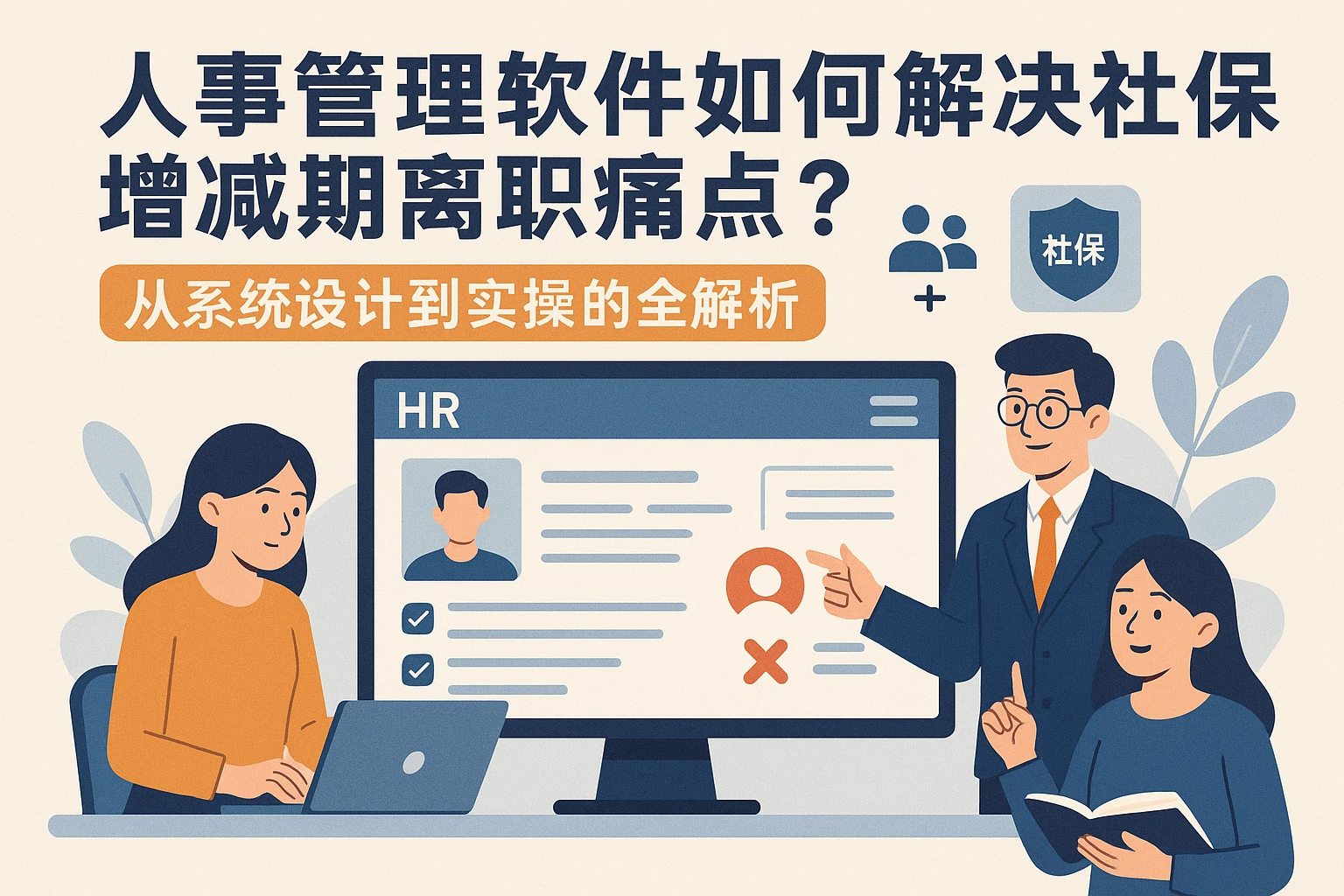 人事管理软件如何解决社保增减期离职痛点？从系统设计到实操的全解析