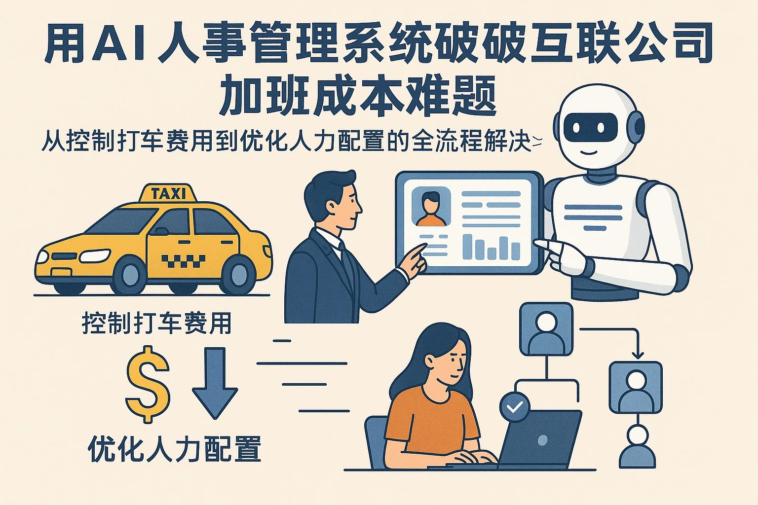 用AI人事管理系统破解互联网公司加班成本难题——从控制打车费用到优化人力配置的全流程解决方案