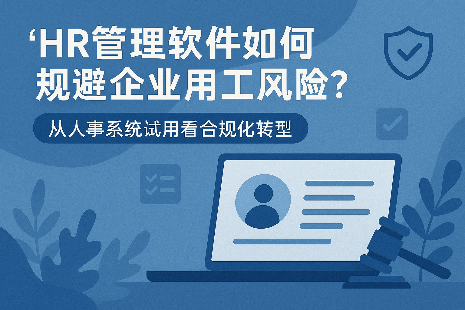 HR管理软件如何规避企业用工风险？从人事系统试用看合规化转型