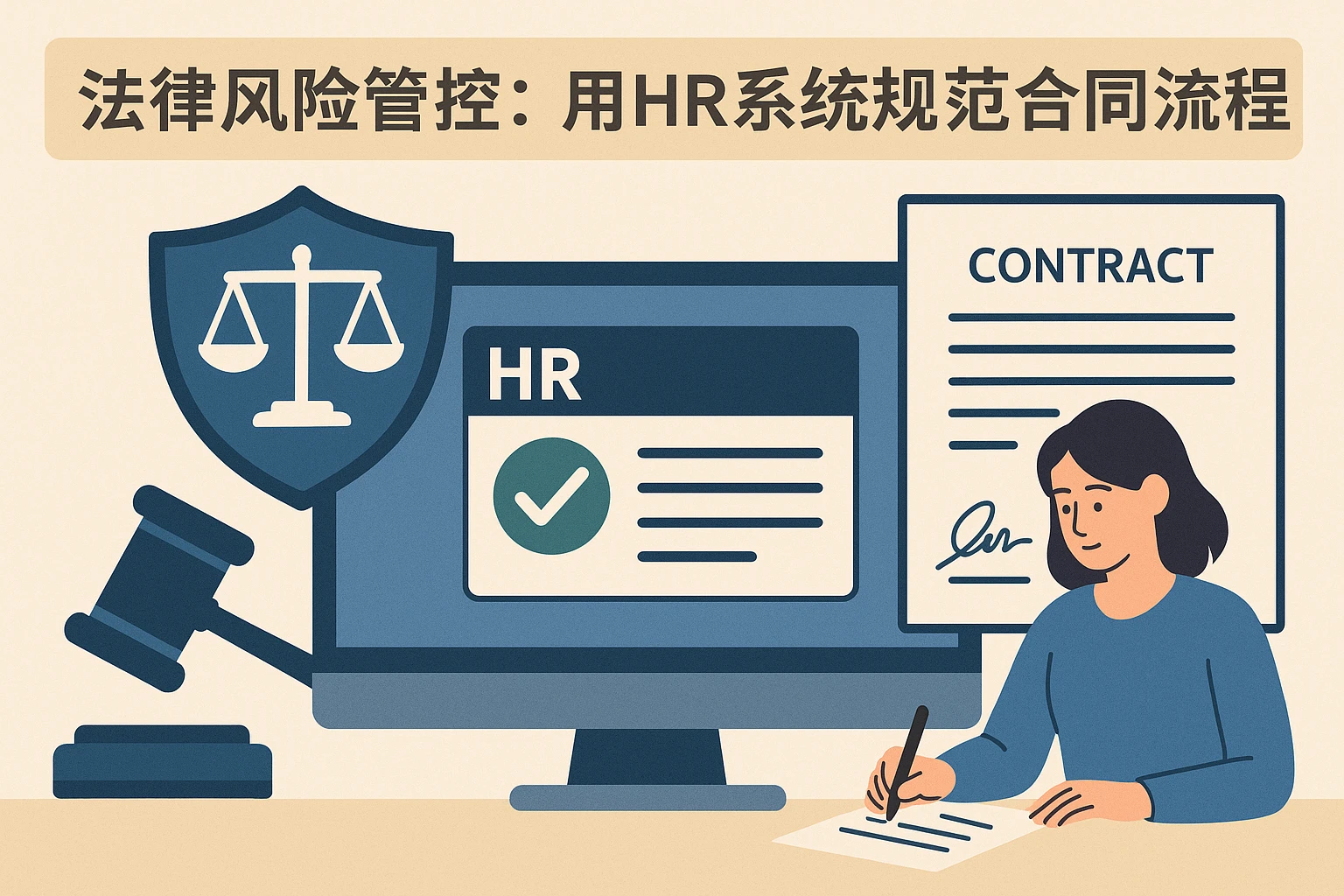 2. 法律风险管控：用HR系统规范合同流程