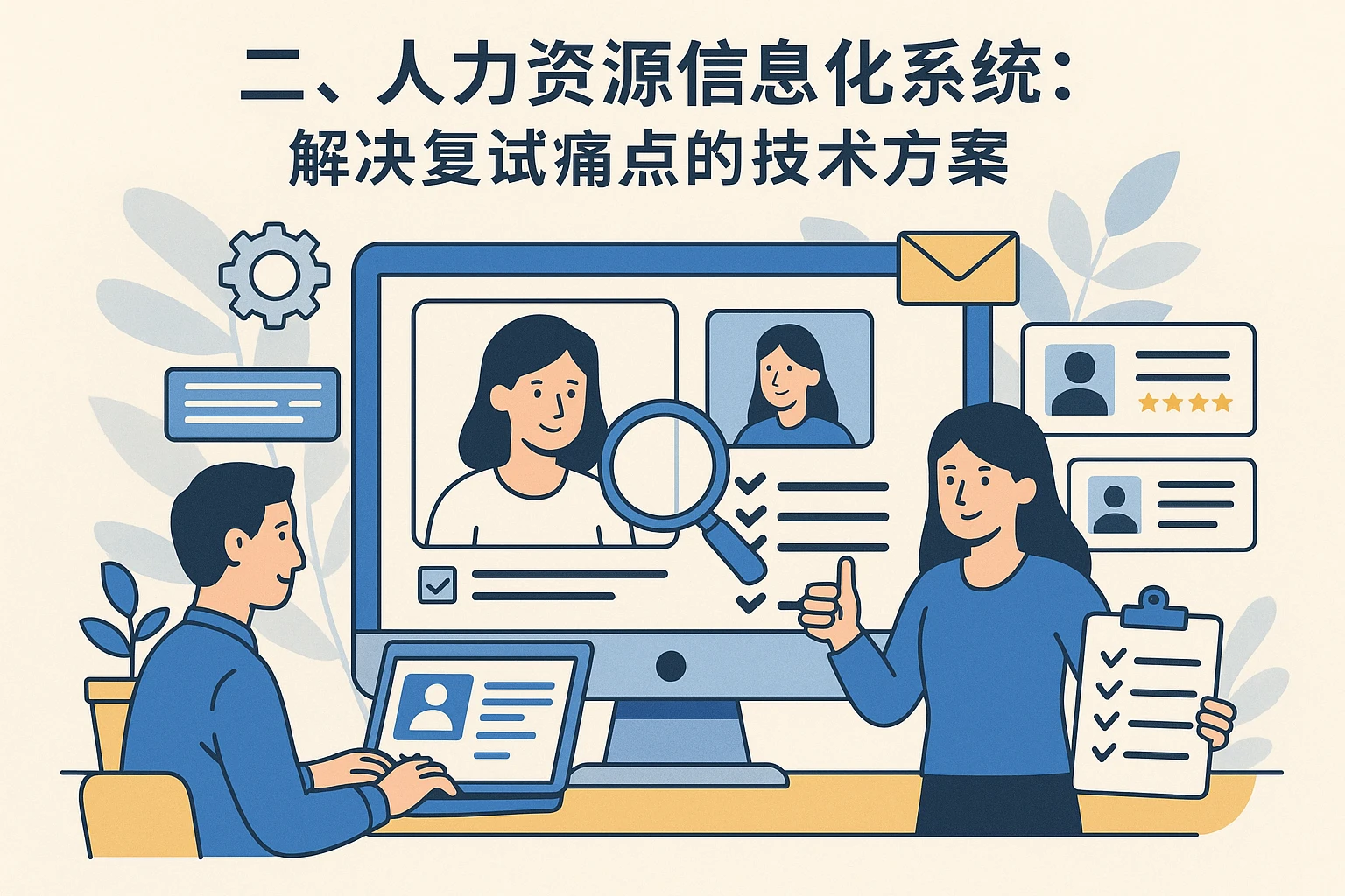 二、人力资源信息化系统：解决复试痛点的技术方案