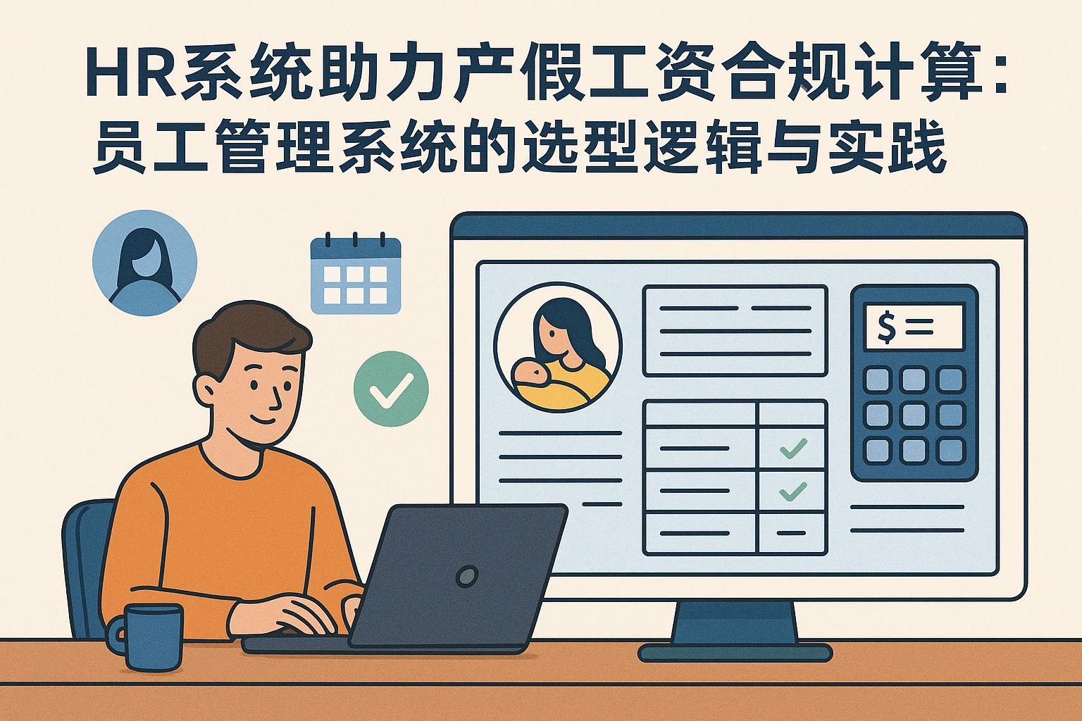 HR系统助力产假工资合规计算：员工管理系统的选型逻辑与实践