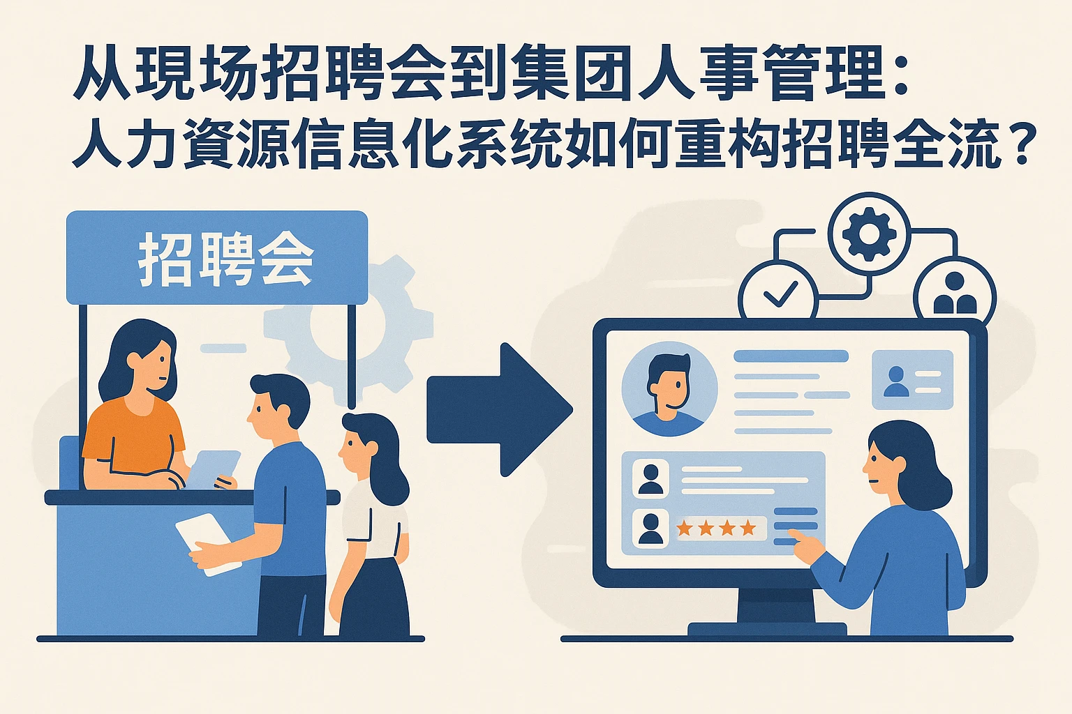 从现场招聘会到集团人事管理：人力资源信息化系统如何重构招聘全流程？