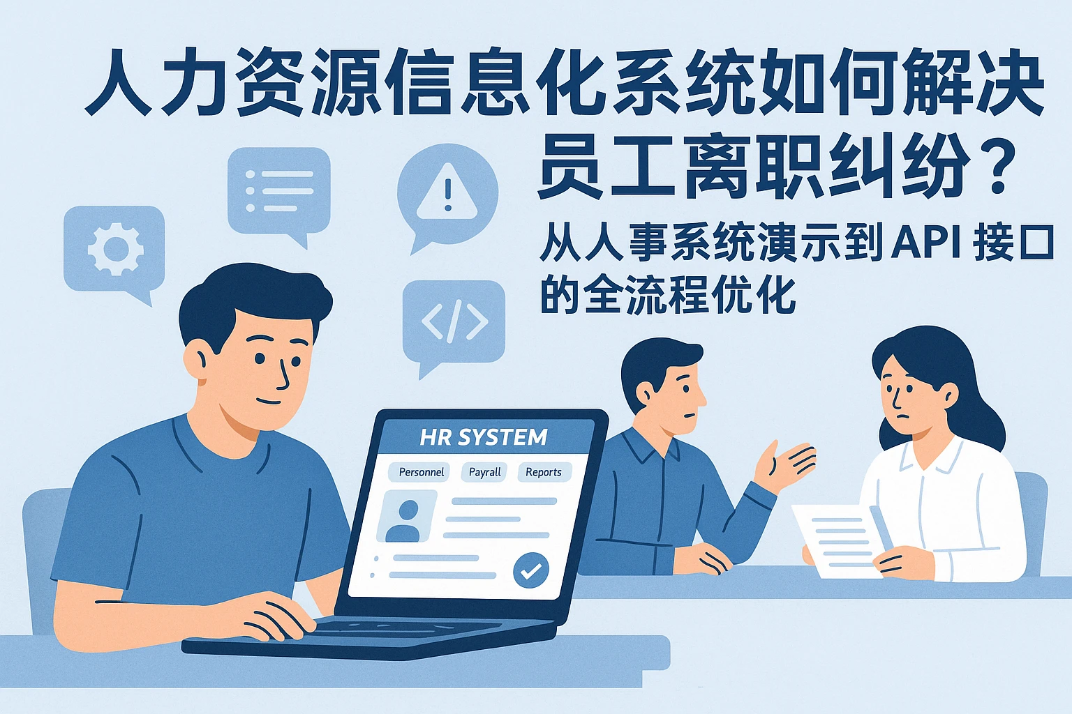 人力资源信息化系统如何解决员工离职纠纷？从人事系统演示到API接口的全流程优化