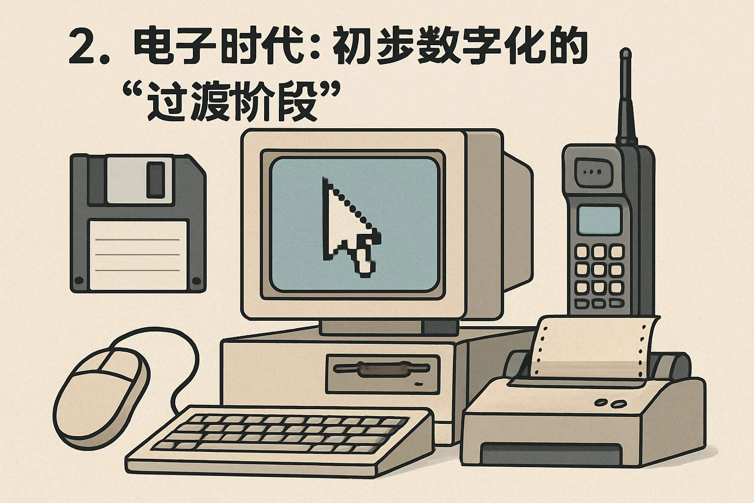 2. 电子时代：初步数字化的“过渡阶段”