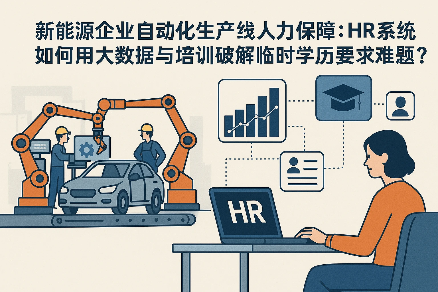 新能源制造企业自动化生产线人力保障：HR系统如何用大数据与培训破解临时学历要求难题？