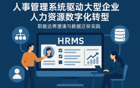 人事管理系统驱动大型企业人力资源数字化转型：职能边界厘清与数据迁移实践