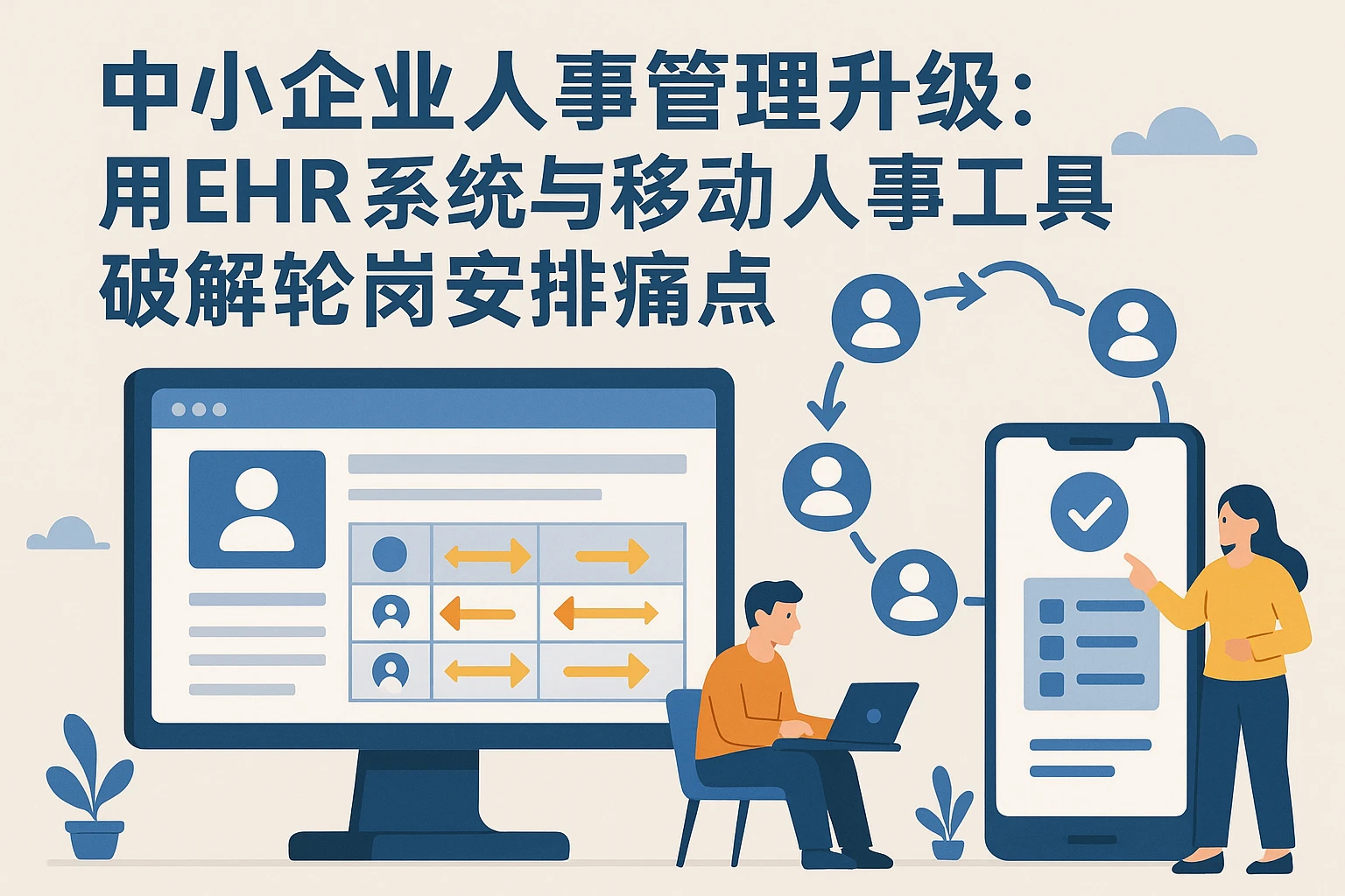 中小企业人事管理升级：用EHR系统与移动人事工具破解轮岗安排痛点