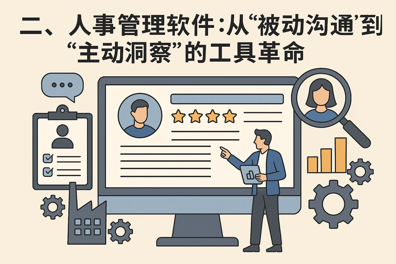二、人事管理软件：从“被动沟通”到“主动洞察”的工具革命